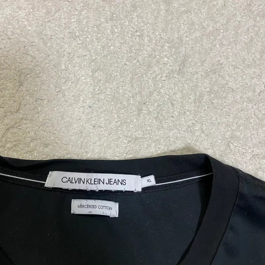 [BUNJANG] Calvin Klein Black CK Logo T-Shirt XL / 캘빈클라인 블랙 CK 로고 반팔 티셔츠 xl