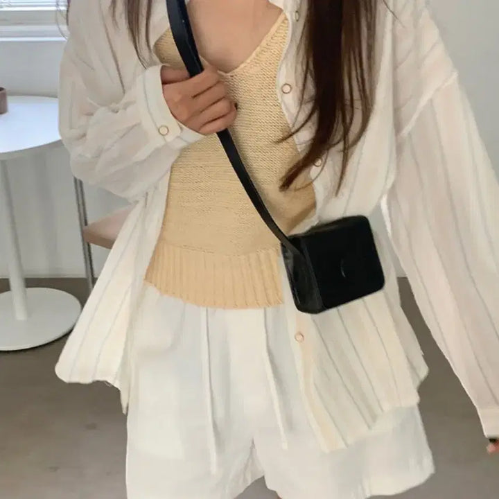 [BUNJANG] Underbee Aug Stripe Shirt / 언더비 [Mayvi] Aug 스트라이프 셔츠