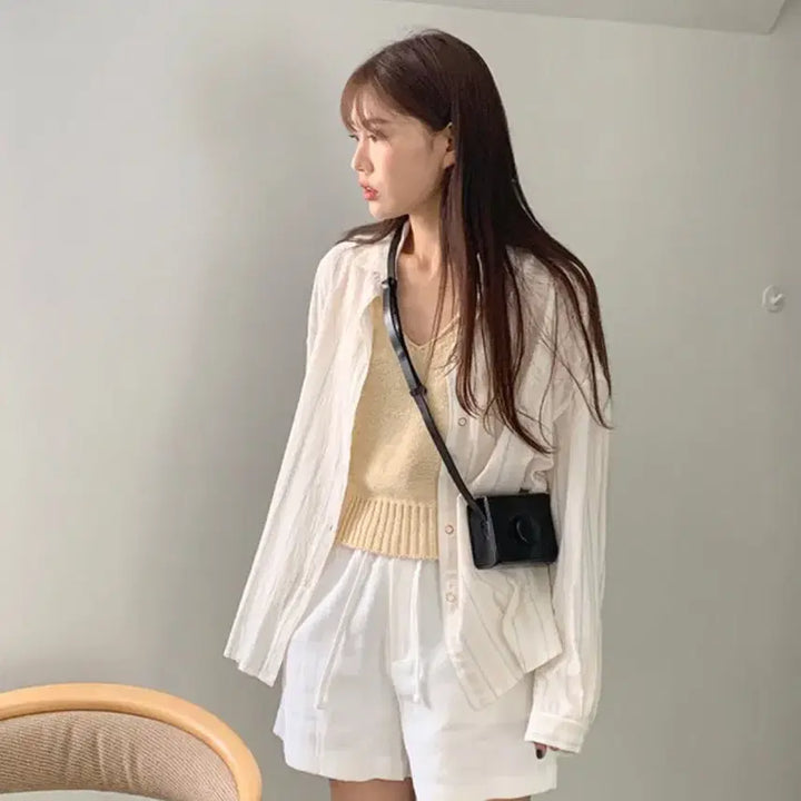 [BUNJANG] Underbee Aug Stripe Shirt / 언더비 [Mayvi] Aug 스트라이프 셔츠