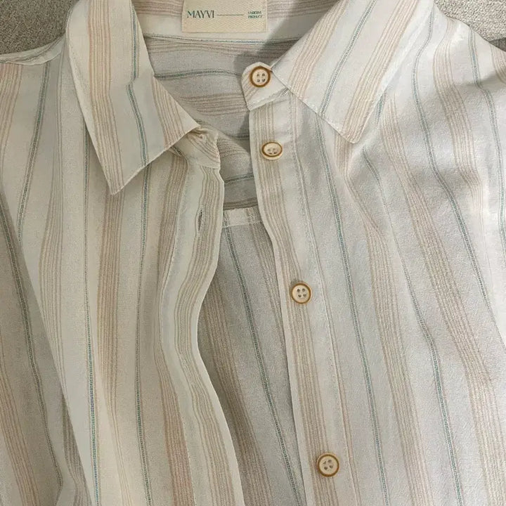 [BUNJANG] Underbee Aug Stripe Shirt / 언더비 [Mayvi] Aug 스트라이프 셔츠