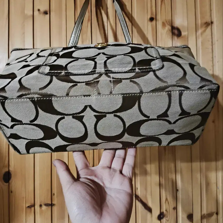 [BUNJANG] Coach Signature Pattern Tote Bag / 코치 시그니처 패턴 토트백