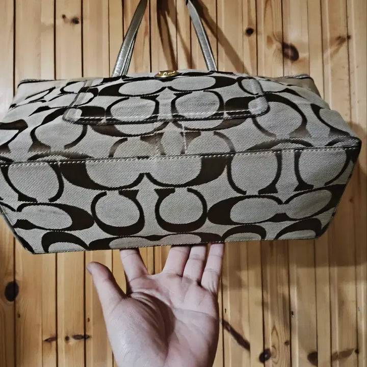 [BUNJANG] Coach Signature Pattern Tote Bag / 코치 시그니처 패턴 토트백