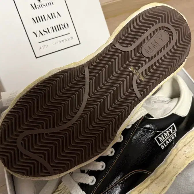 [BUNJANG] Mihara Yasuhiro Blakey Leather Black New / (45) 미하라 야스히로 블레이키 레더 블랙 새상품