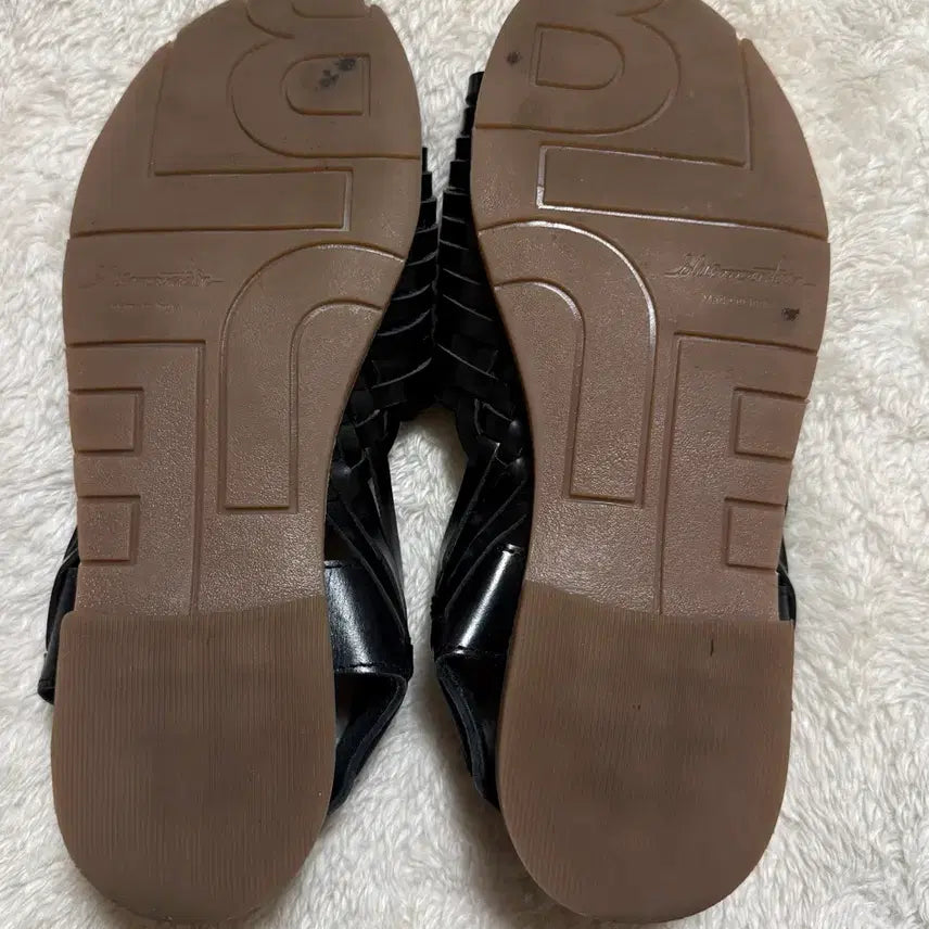[BUNJANG] Black Woven Leather Sandals EU36 / US5 / 블랙 우븐 가죽 샌들 EU36 / US5 새상품급
