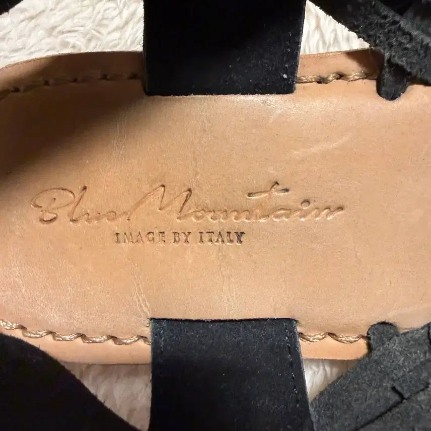 [BUNJANG] Black Woven Leather Sandals EU36 / US5 / 블랙 우븐 가죽 샌들 EU36 / US5 새상품급