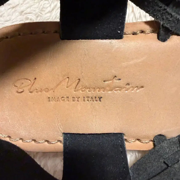 [BUNJANG] Black Woven Leather Sandals EU36 / US5 / 블랙 우븐 가죽 샌들 EU36 / US5 새상품급