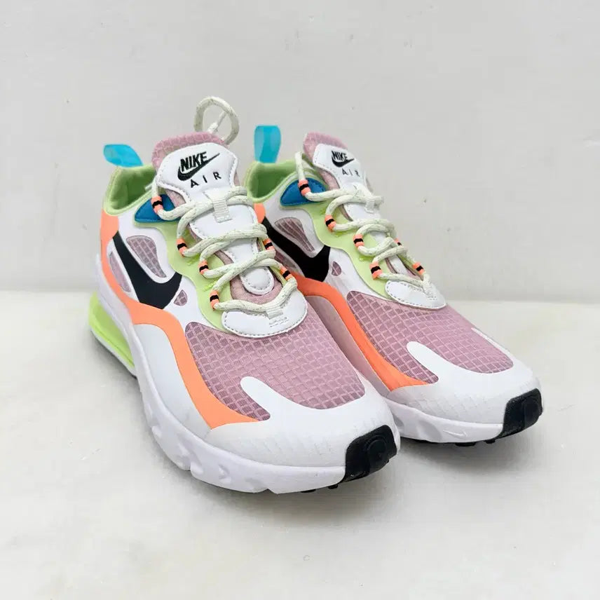 [BUNJANG] Nike Air Max 270 React White/Pink Sneakers / (245)나이키 운동화 에어맥스 270 리액트 화이트핑크