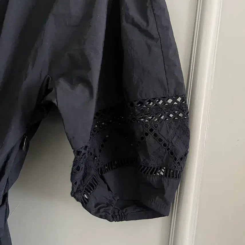[BUNJANG] Time Eyelet Lace Block Dress / 타임 아일렛 레이스 블록 드레스 원피스 호칭 82-84-160 사이즈