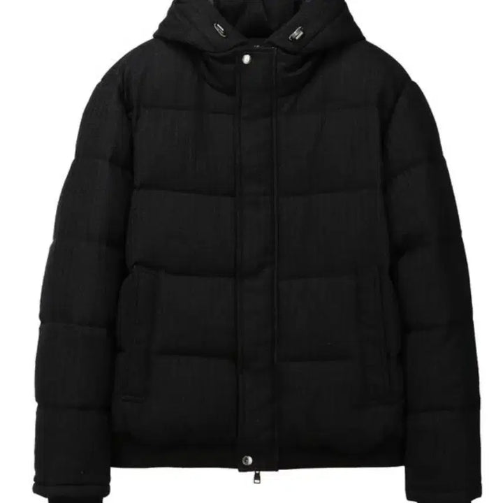 [BUNJANG] Allegri Navy Waffle Tweed Siberian Goose Down Short Puffer Jacket Size 54 / 알레그리 네이비 waffle tweed 시베리안 구스 패딩 54