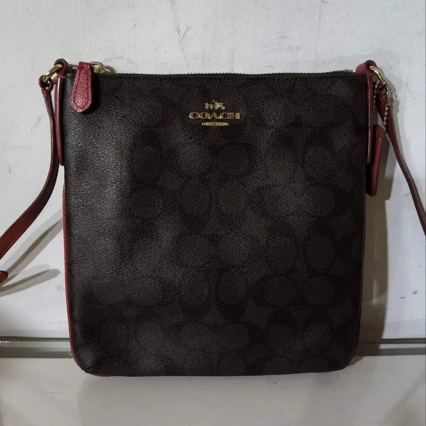 [BUNJANG] Coach Leather Mini Crossbody Bag / 코치 가죽 미니 크로스백