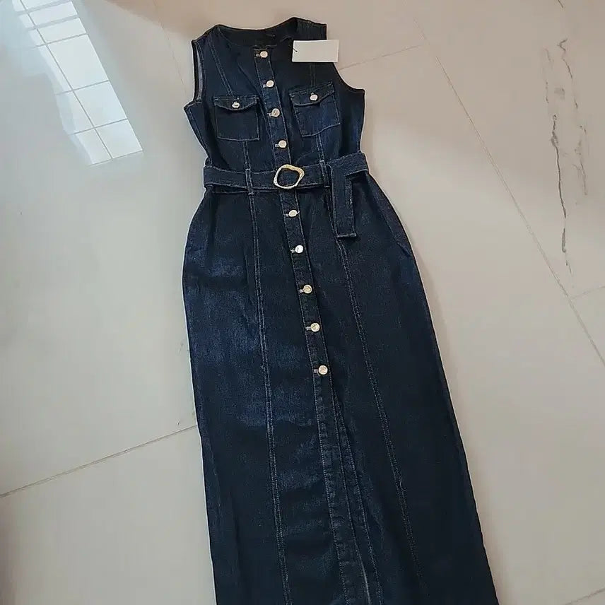 [BUNJANG] Zara Sleeveless Denim Dress / 10만원짜리 새상품 Zara 청원피스 슬리브리스원피스