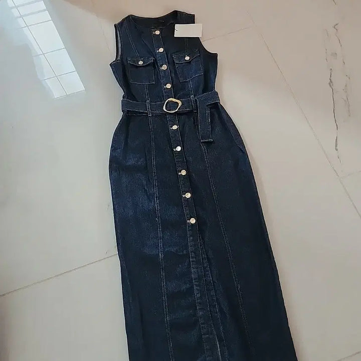 [BUNJANG] Zara Sleeveless Denim Dress / 10만원짜리 새상품 Zara 청원피스 슬리브리스원피스