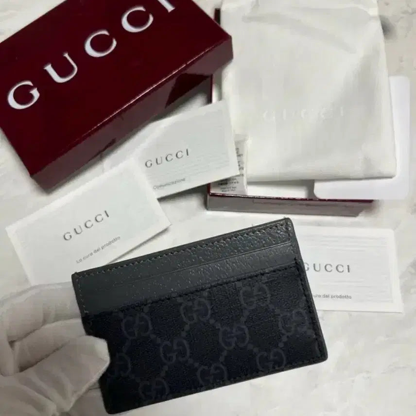 [BUNJANG] Gucci GG Supreme Card Wallet Full Set / 구찌 GG 수프림 카드지갑 풀세트