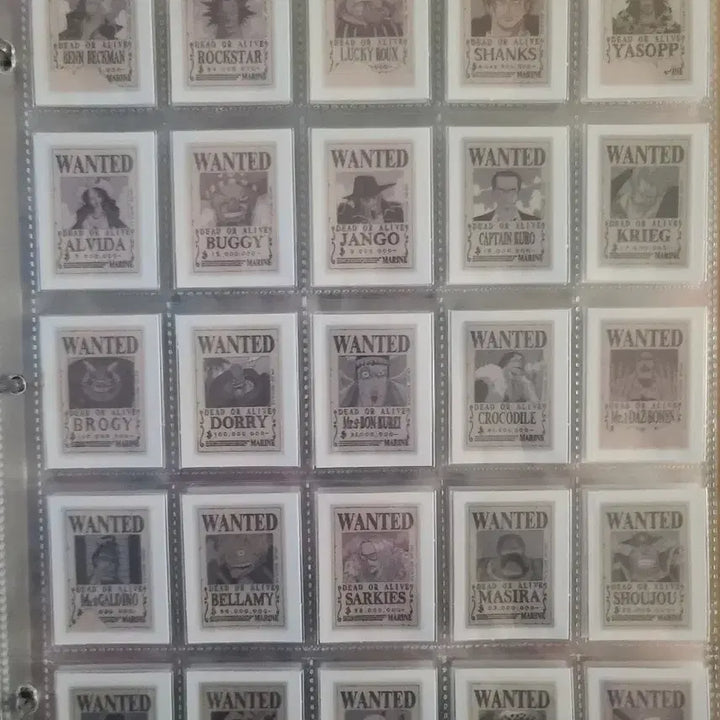 [BUNJANG] One Piece Wanted Poster Seal Set - Full Set / 원피스 띠부씰 수배지 전종