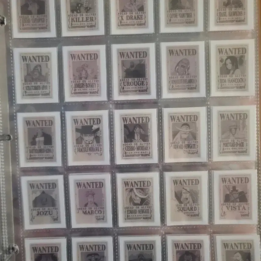 [BUNJANG] One Piece Wanted Poster Seal Set - Full Set / 원피스 띠부씰 수배지 전종