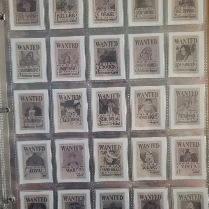 [BUNJANG] One Piece Wanted Poster Seal Set - Full Set / 원피스 띠부씰 수배지 전종