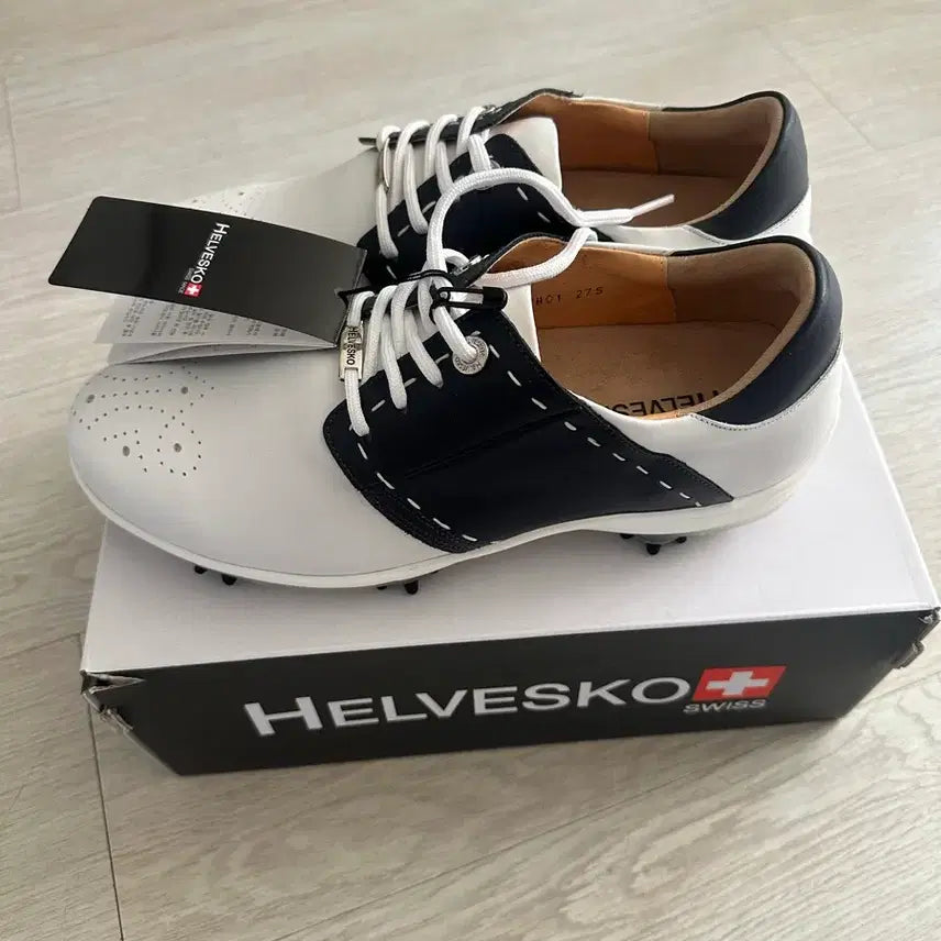 [BUNJANG] Helvesko Golf Shoes White/Black 275mm / HELVESKO 골프화 화이트/블랙 새상품 275mm