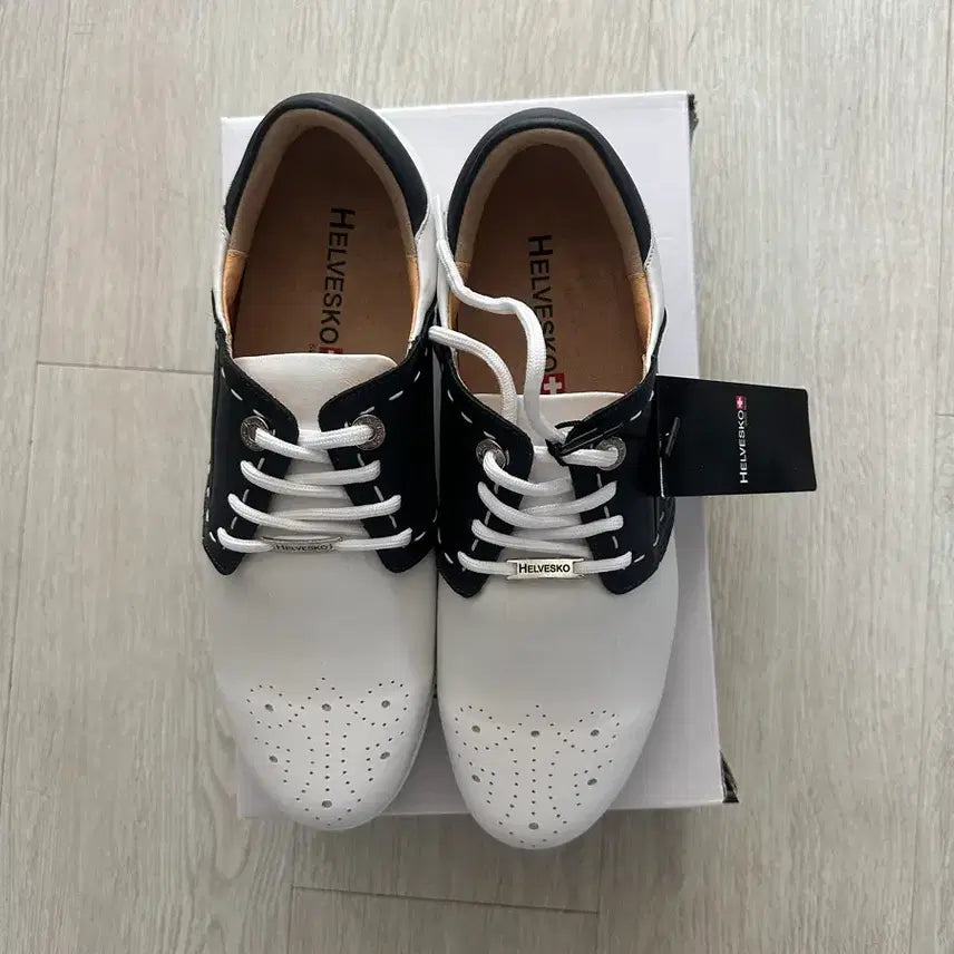 [BUNJANG] Helvesko Golf Shoes White/Black 275mm / HELVESKO 골프화 화이트/블랙 새상품 275mm