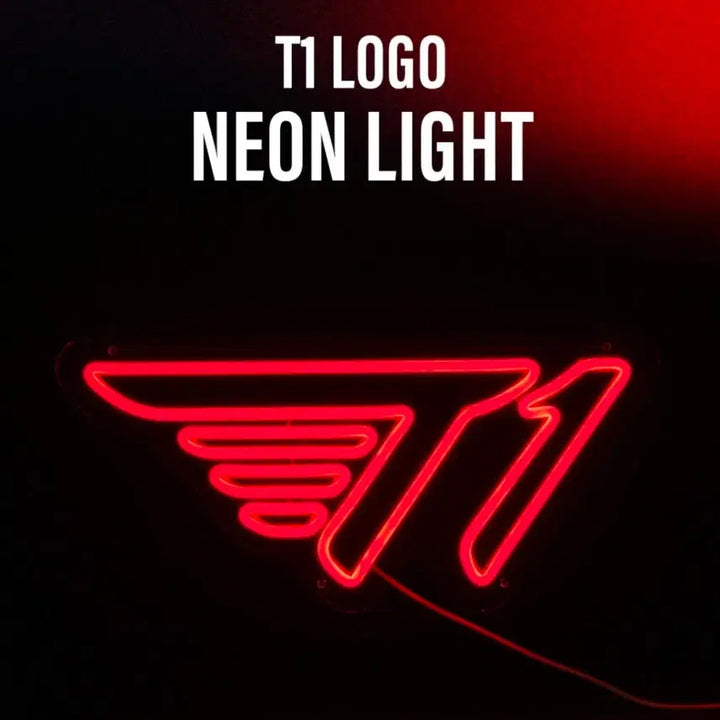 [BUNJANG] T1 Logo Neon Sign / 티원 로고 네온 사인 미개봉