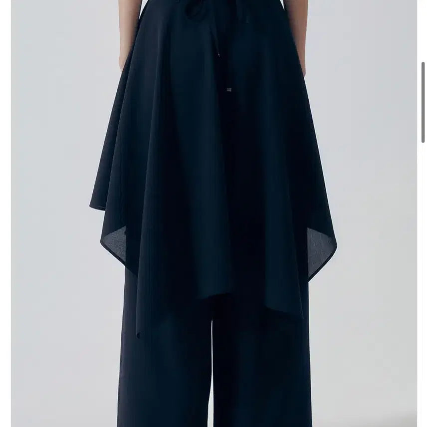 [BUNJANG] Trimingbird Layered Drape Strap Trousers Black / 트리밍버드 슬랙스 Layered Drape Strap Trouser