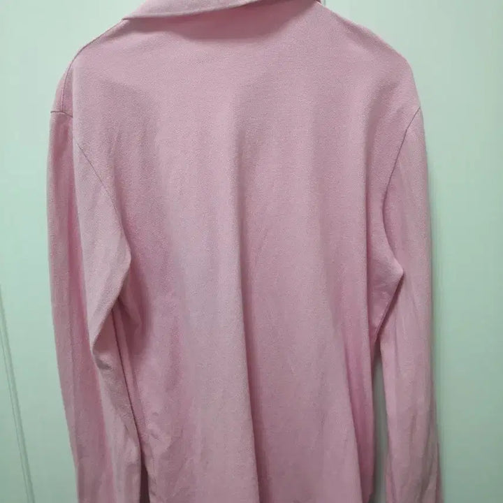 [BUNJANG] Beanpole Pink Long Sleeve Polo Shirt / 빈폴 핑크색 긴팔 폴로티 100