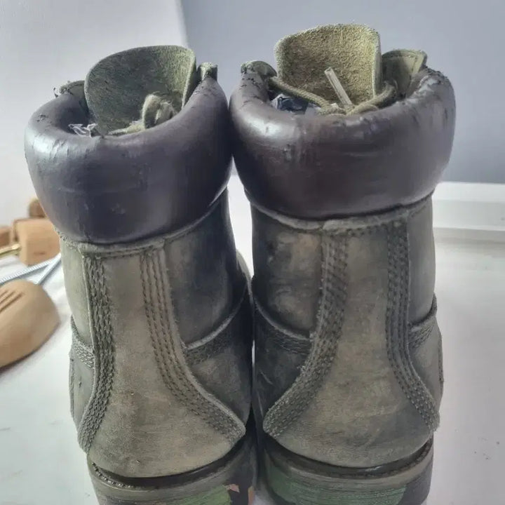 [BUNJANG] Hyojabin Vintage Timberland 6-Inch Camo Olive Boots / 효자빈티지 10 팀버랜드 6인치 카모 올리브