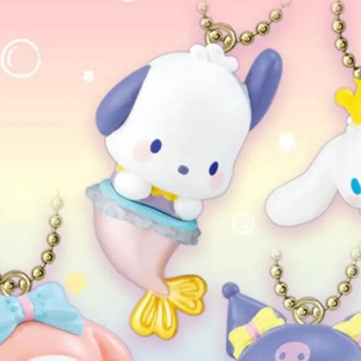 [BUNJANG] Mermaid Pochacco Keychain / 인어포챠코 가챠 키링