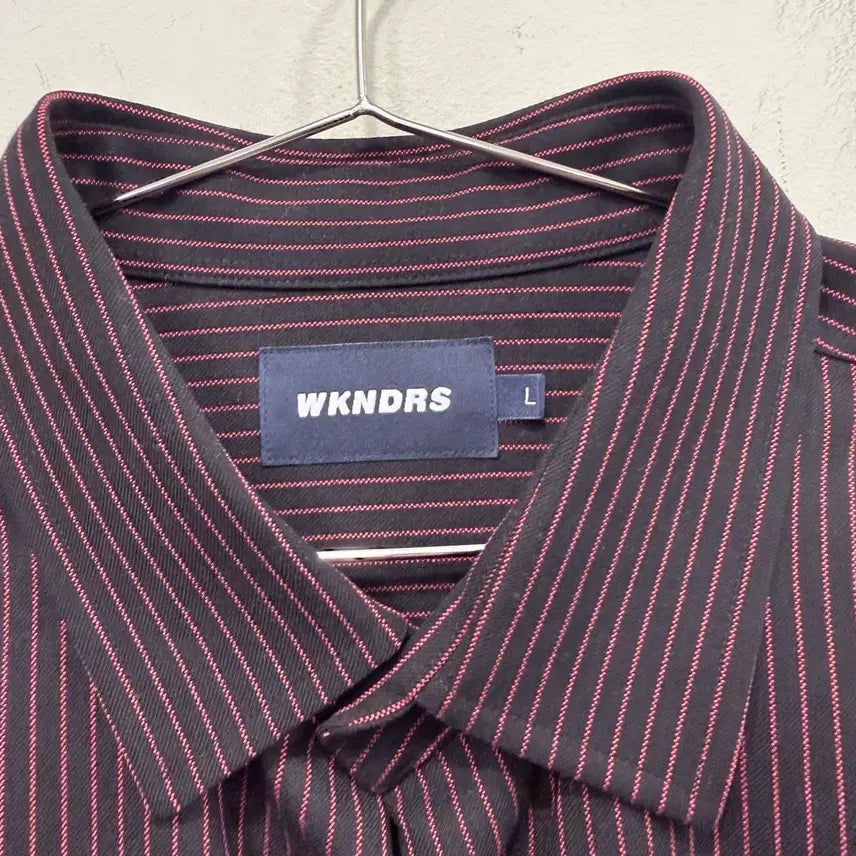 [BUNJANG] WKNDRS Striped Long Sleeve Shirt / WKNDRS 스트라이프 긴팔 셔츠