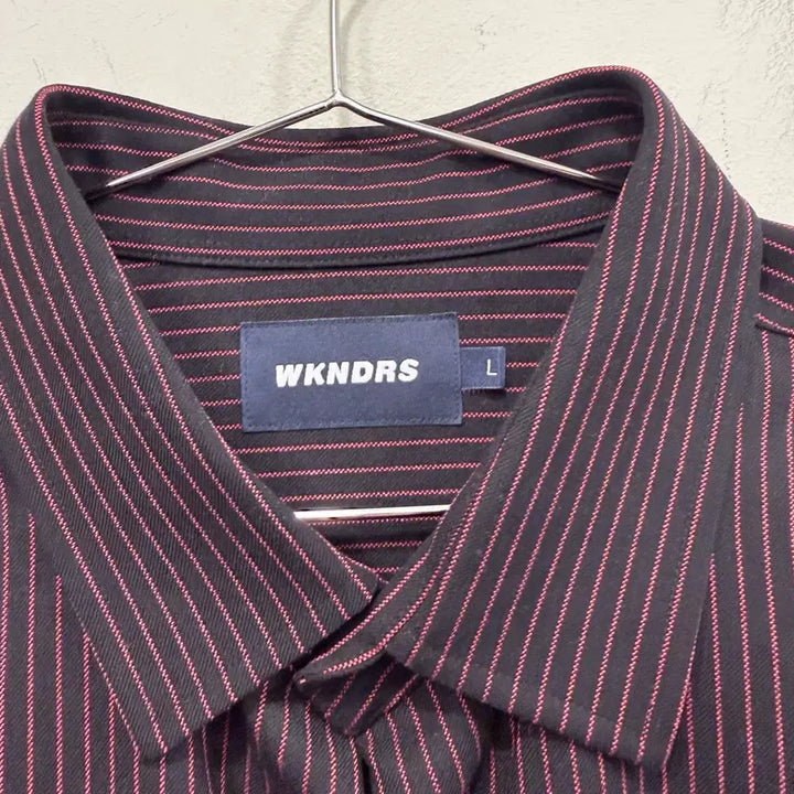 [BUNJANG] WKNDRS Striped Long Sleeve Shirt / WKNDRS 스트라이프 긴팔 셔츠