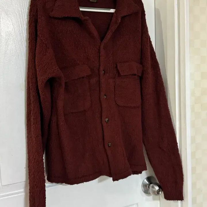 [BUNJANG] Kapital 7G Sheep Nude Knit Burgundy Size 3 / [3 Size] 캐피탈 7G 쉐기 니트 보드 셔츠와인