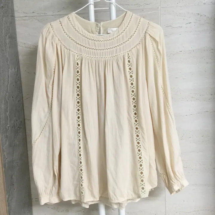 [BUNJANG] SJSJ Shirring Blouse / 한섬 SJSJ 에스제이 셔링 블라우스 55