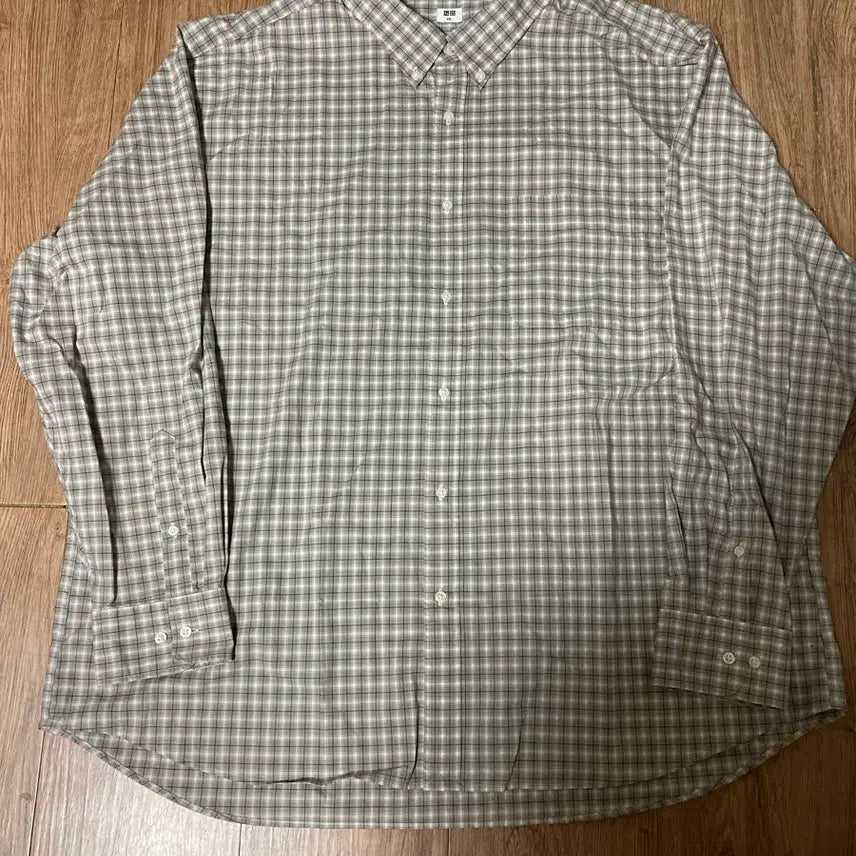 [BUNJANG] Uniqlo Oversized Casual Check Shirt / [4XL] 유니클로 오버핏 시티보이 캐쥬얼 체크 셔츠 남방