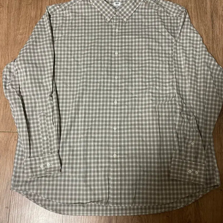 [BUNJANG] Uniqlo Oversized Casual Check Shirt / [4XL] 유니클로 오버핏 시티보이 캐쥬얼 체크 셔츠 남방