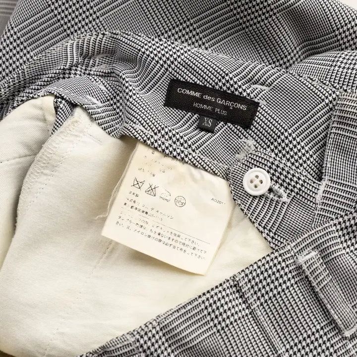 [SOLD OUT] 꼼데가르송 벌룬 팬츠 XS 글린 체크 AD2011