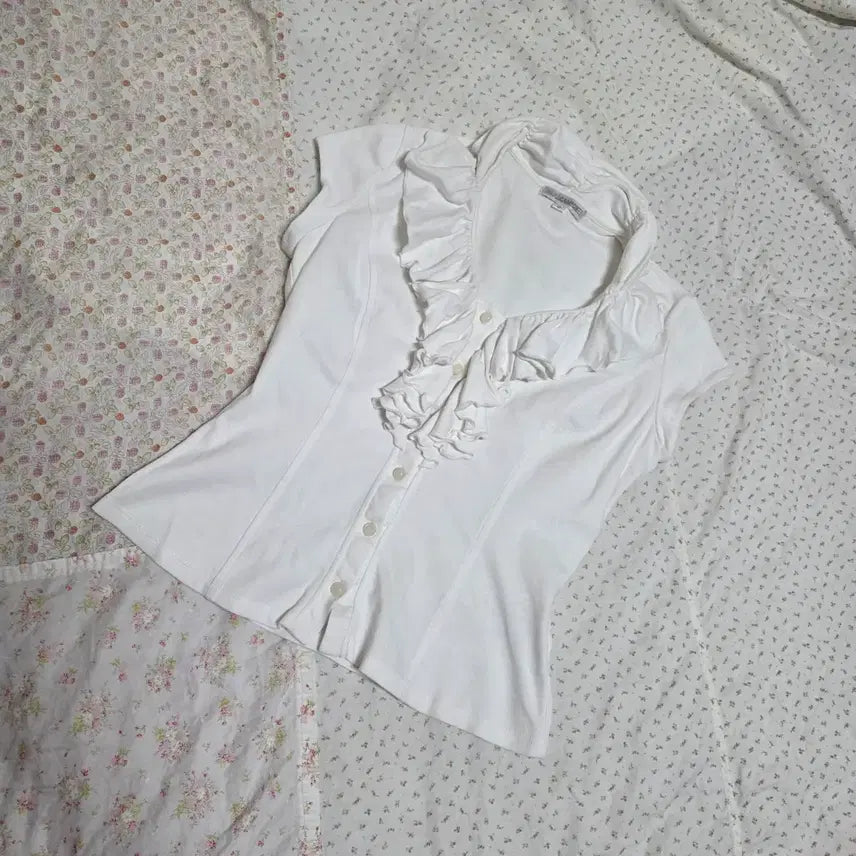 [BUNJANG] Narakkami Cher T-Shirt Blouse / 나라까미체 셔츠 블라우스 반팔티 로걀 일브