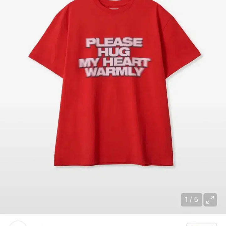 [BUNJANG] aeae Fit a Fat T-Shirt Red Size 1 / aeae 에이이에이이 핏 어 팻 티셔츠 레드 1 size