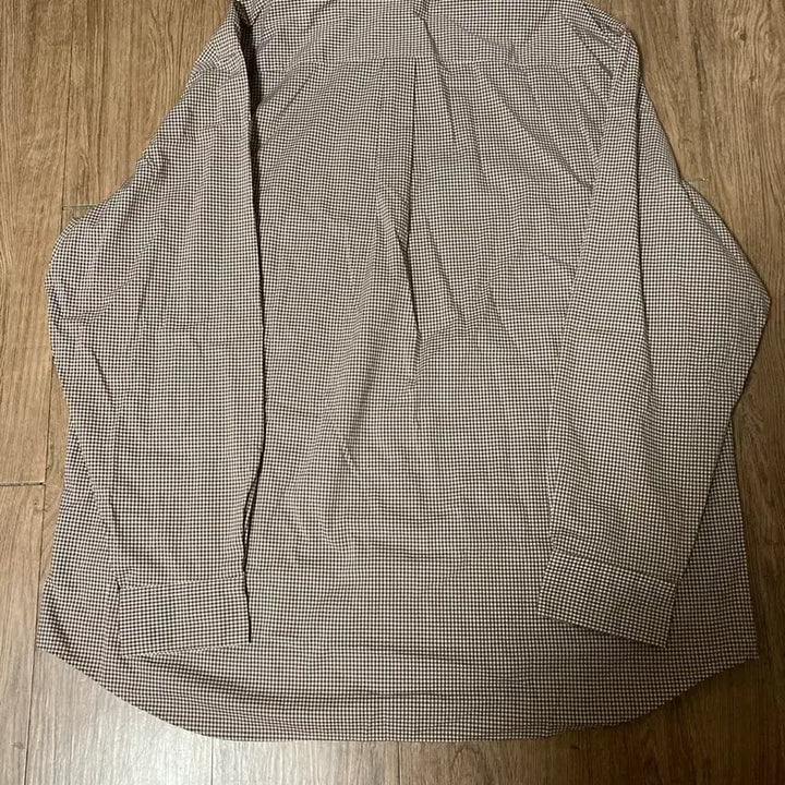 [BUNJANG] Uniqlo Oversized Casual Check Shirt - Brown (4XL) / [4XL] 유니클로 오버핏 시티보이 캐쥬얼 체크 셔츠 남방 / 브라운
