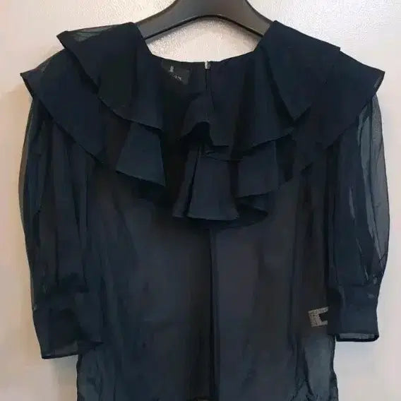 [BUNJANG] Hansum Lanvin Sheer Blouse / 한섬랑방  시스루블라우스 82한번착용후보관상태최상입니다