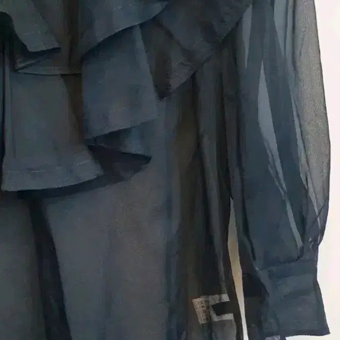 [BUNJANG] Hansum Lanvin Sheer Blouse / 한섬랑방  시스루블라우스 82한번착용후보관상태최상입니다