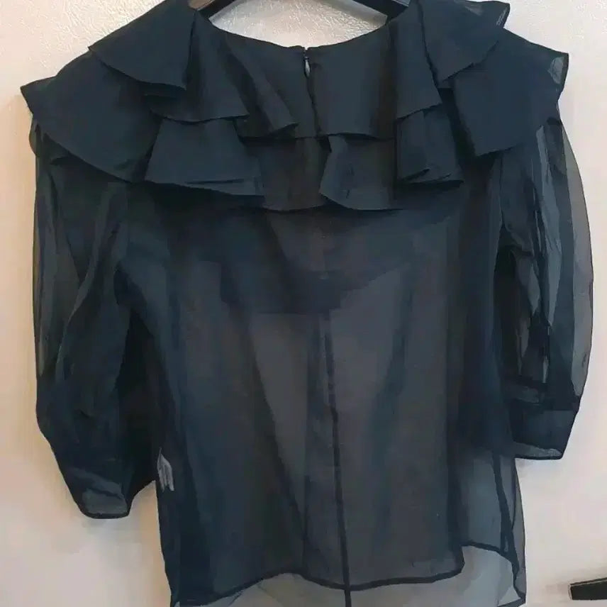 [BUNJANG] Hansum Lanvin Sheer Blouse / 한섬랑방  시스루블라우스 82한번착용후보관상태최상입니다