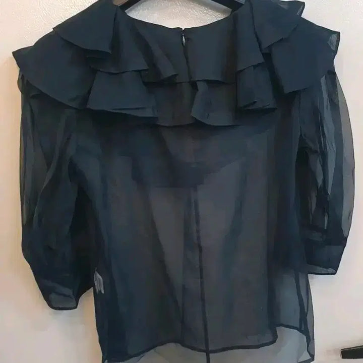 [BUNJANG] Hansum Lanvin Sheer Blouse / 한섬랑방  시스루블라우스 82한번착용후보관상태최상입니다