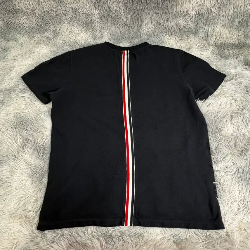 [BUNJANG] Thom Browne Back Tricolor Stripe Short Sleeve T-Shirt Navy / [2] 톰브라운 백삼선 반팔티 네이비