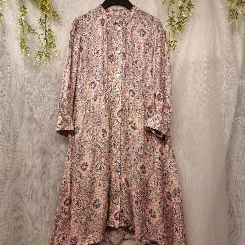 [BUNJANG] Thursday Island Flower Print Full Open Dress - Size S / 새옷 S 플라워 풀오픈 원피스 써스데이아일랜드