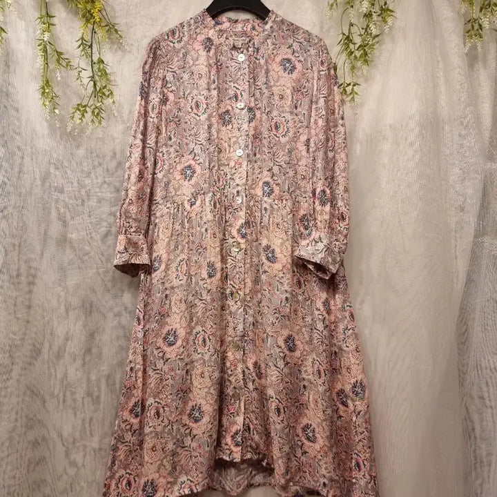 [BUNJANG] Thursday Island Flower Print Full Open Dress - Size S / 새옷 S 플라워 풀오픈 원피스 써스데이아일랜드