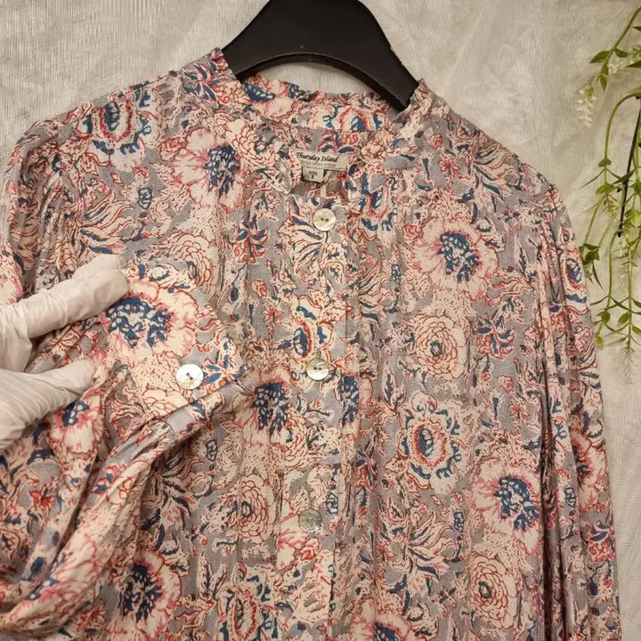 [BUNJANG] Thursday Island Flower Print Full Open Dress - Size S / 새옷 S 플라워 풀오픈 원피스 써스데이아일랜드