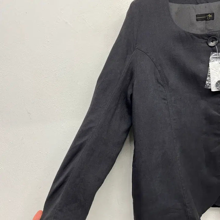 [BUNJANG] Aga Round Neck Linen Jacket / Aga 라운드넥 린넨 자켓