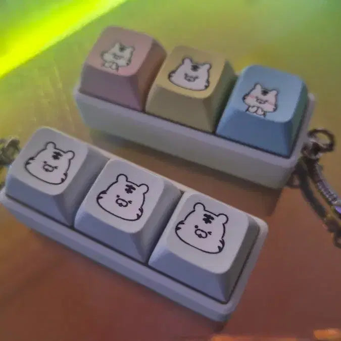 [BUNJANG] Baekhodori Tiger Keycap Keyring / 새제품 귀여운 백호돌이 키캡 키링
