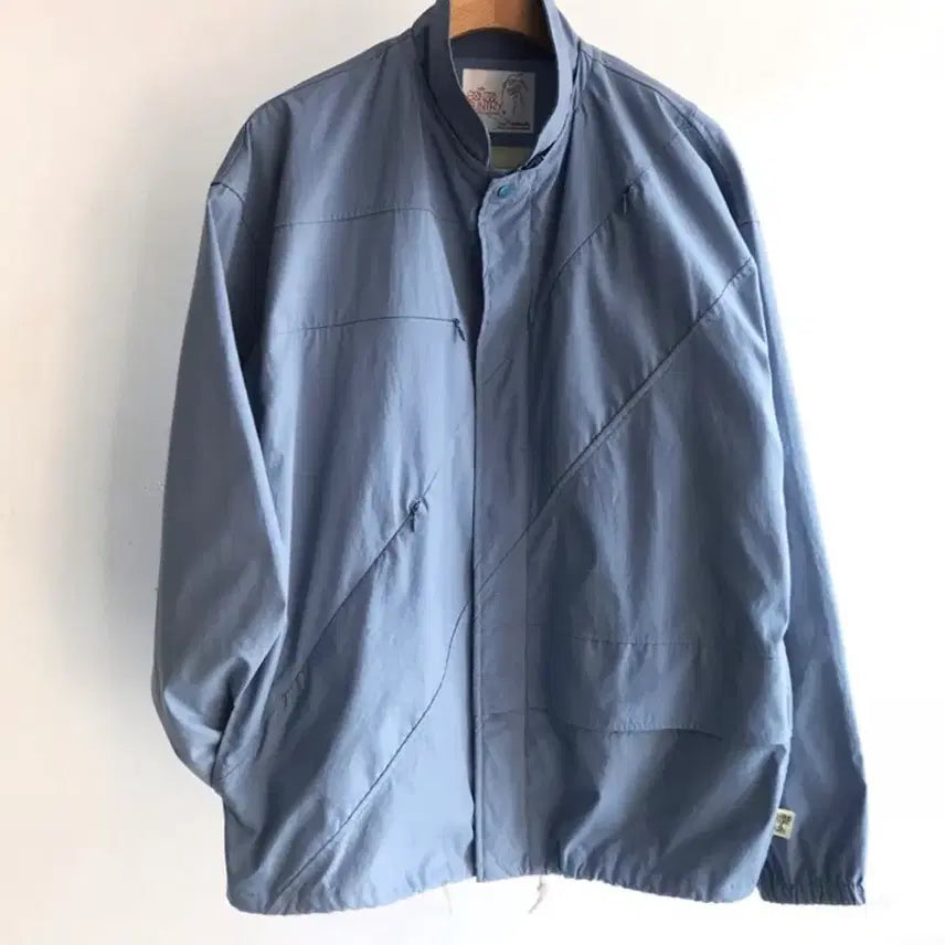 [BUNJANG] BEAMS SSZ GONZO CUNTRY Stand Collar Zip-Up Jacket Sky Blue / BEAMS SSZ GONZO CUNTRY 빔즈 자켓