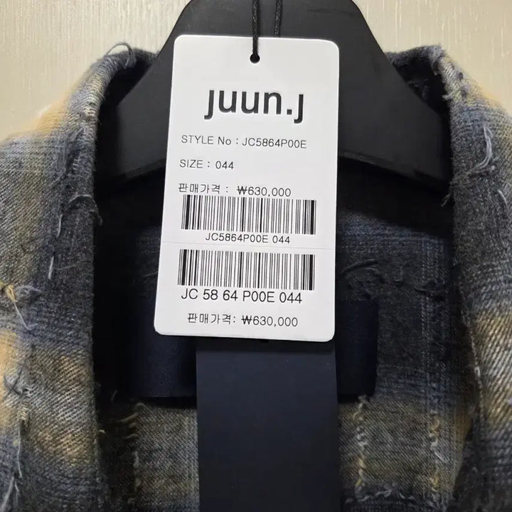 [BUNJANG] Juun.J Grid Needle Check Loose Fit Shirt Yellow / [44] 준지 그리드 니들 체크 루즈핏 셔츠 옐로우