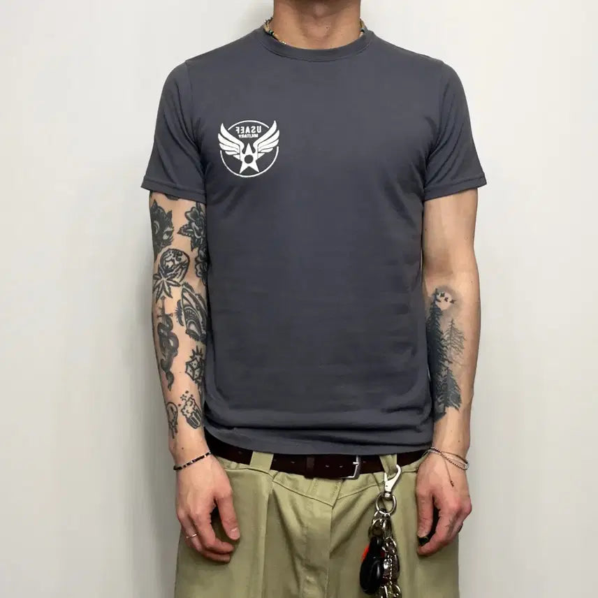 [BUNJANG] T Graphics US Military Printing T-Shirt / T graphics 미군 밀리터리 프린팅 반팔티